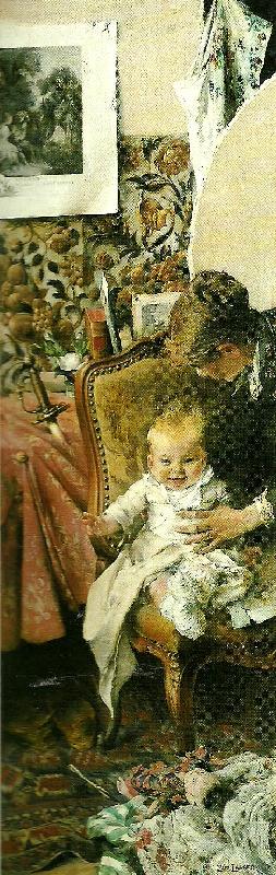 Carl Larsson lilla suzanne- petie fille Norge oil painting art